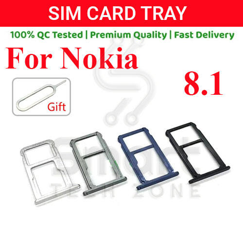 Nokia 8.1 Sim Tray Micro SD Card Slot with Sim Ejector Pin Replacement Part Replacement Parts Price in Bangladesh - Mobile.com.bd