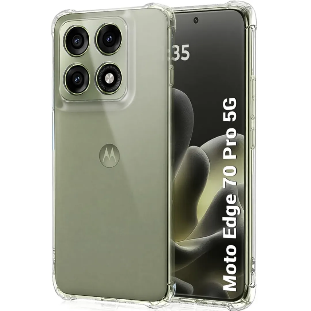 Motorola Edge 70 Fusion / Edge 70 / Edge 70 Pro 5G Premium Silicone Case Crystal Clear Soft Tpu Ultra-Thin Transparent Flexible Protective Mobile Phone Back Cover