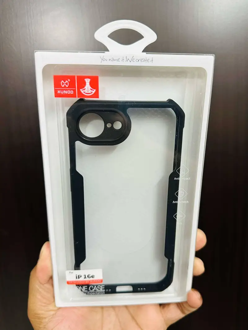 Xundd Apple iPhone 16e (iPhone SE 2025, iPhone SE 4) XUNDD Dropproof TPU + Acrylic Clear Back Phone Cover Case Case & Cover Price in Bangladesh - Mobile.com.bd