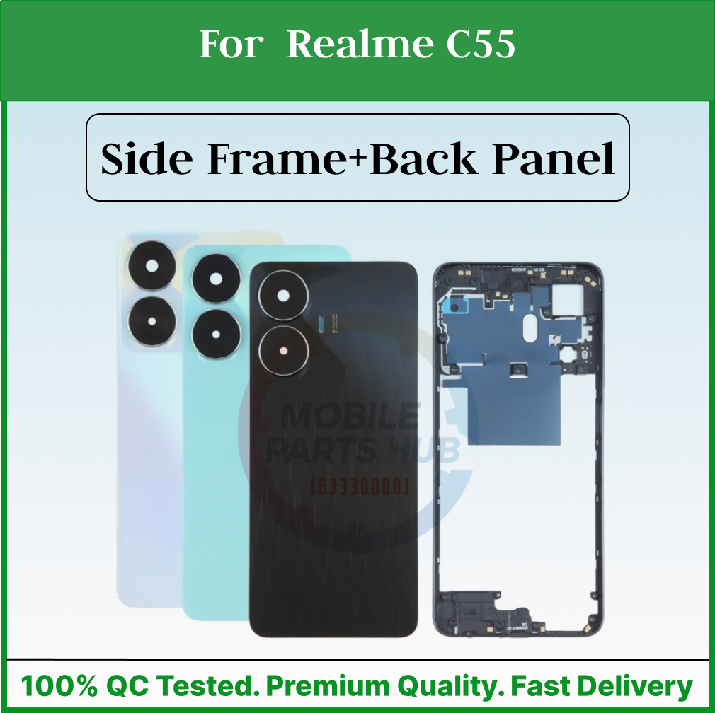 Side Frame and Back Panel for Realme C55 Without Camera Glass Mobile Parts & Accessories Price in Bangladesh - Mobile.com.bd