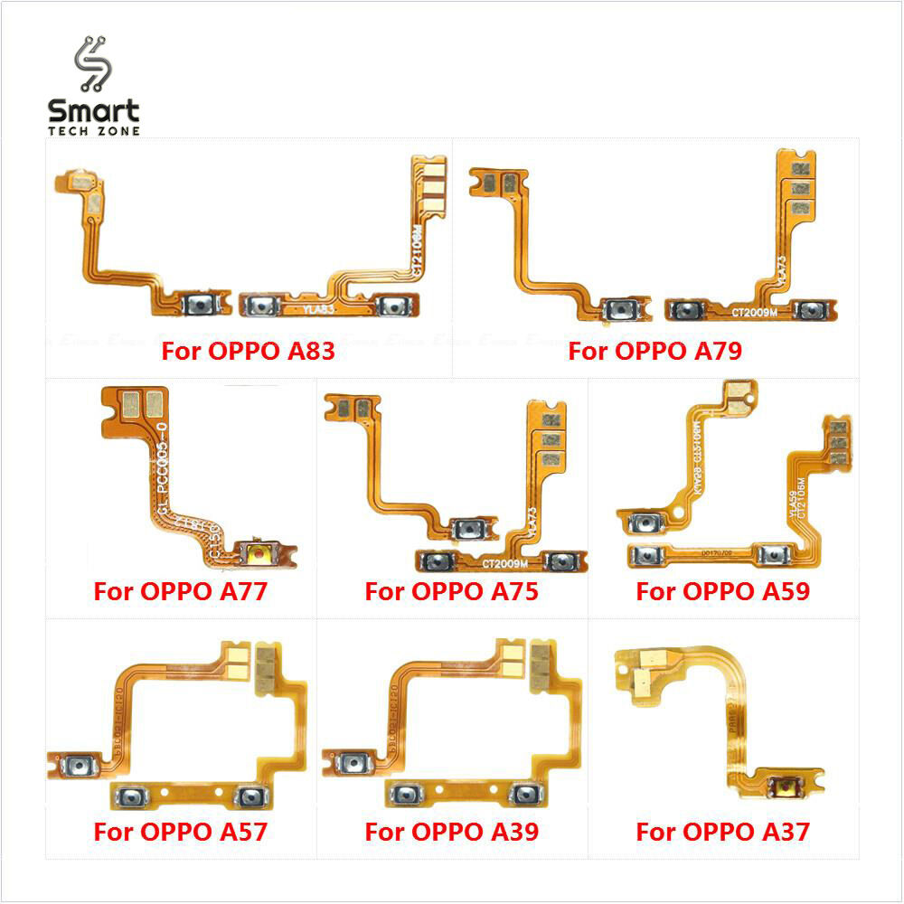 Oppo A37/A39/A57/A59/A75/A77/A79/A83 Power on / off Switch Button Side Volume Up Down Buttons Flex Cable Replacement Parts Price in Bangladesh - Mobile.com.bd