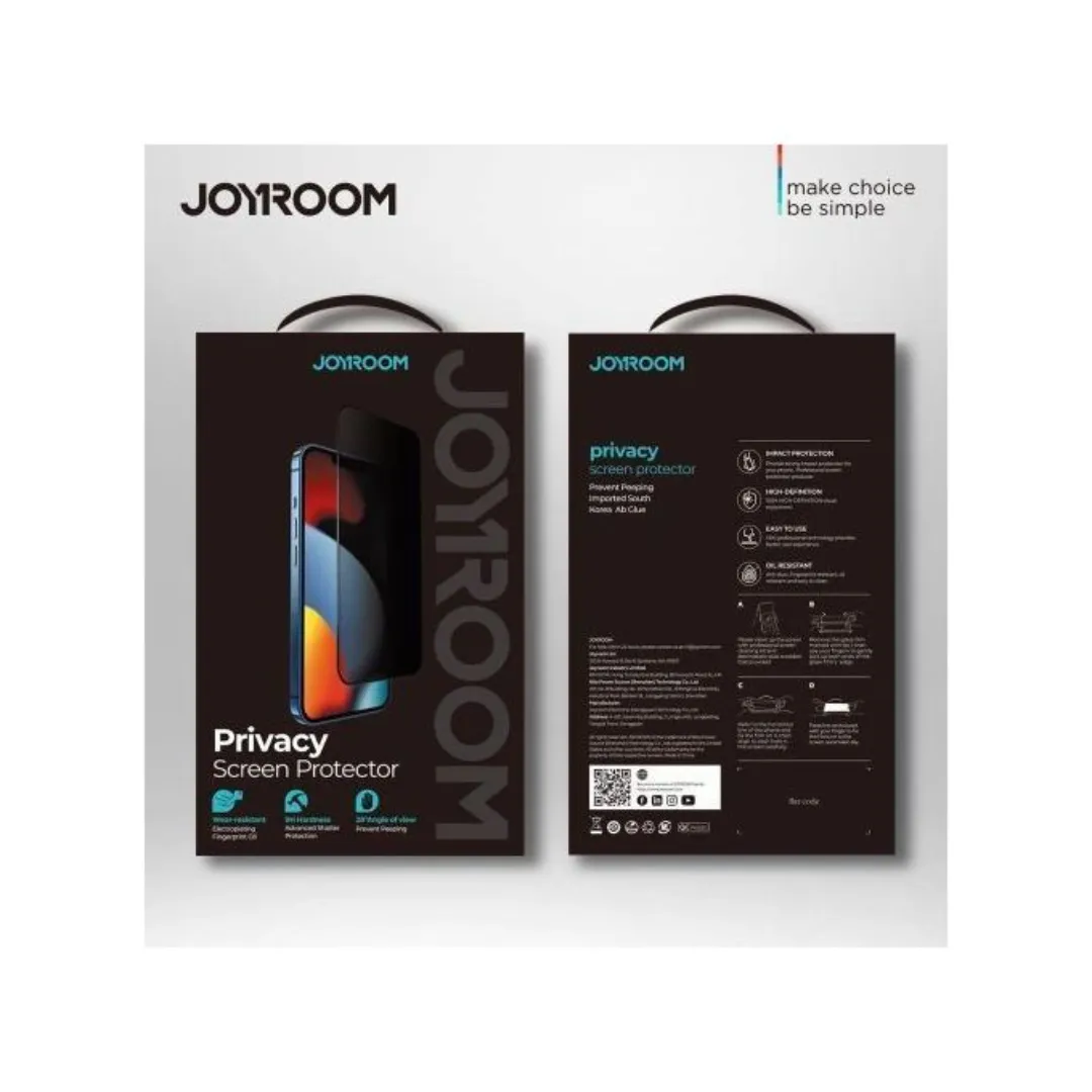 Joyroom Privacy Screen Protector For Apple Iphone 14 6.1" Inches 2022