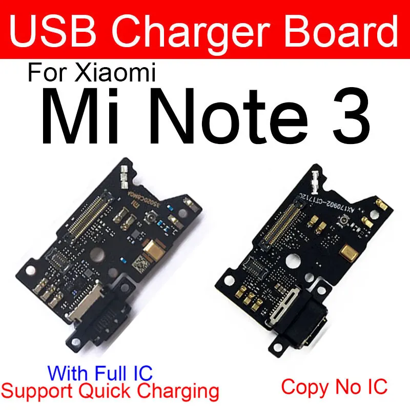 Charging Logic Board For Xiaomi Mi Note 3 Charging Port USB Plug PCB Dock Connector Spare parts Charging Port Parts Price in Bangladesh - Mobile.com.bd