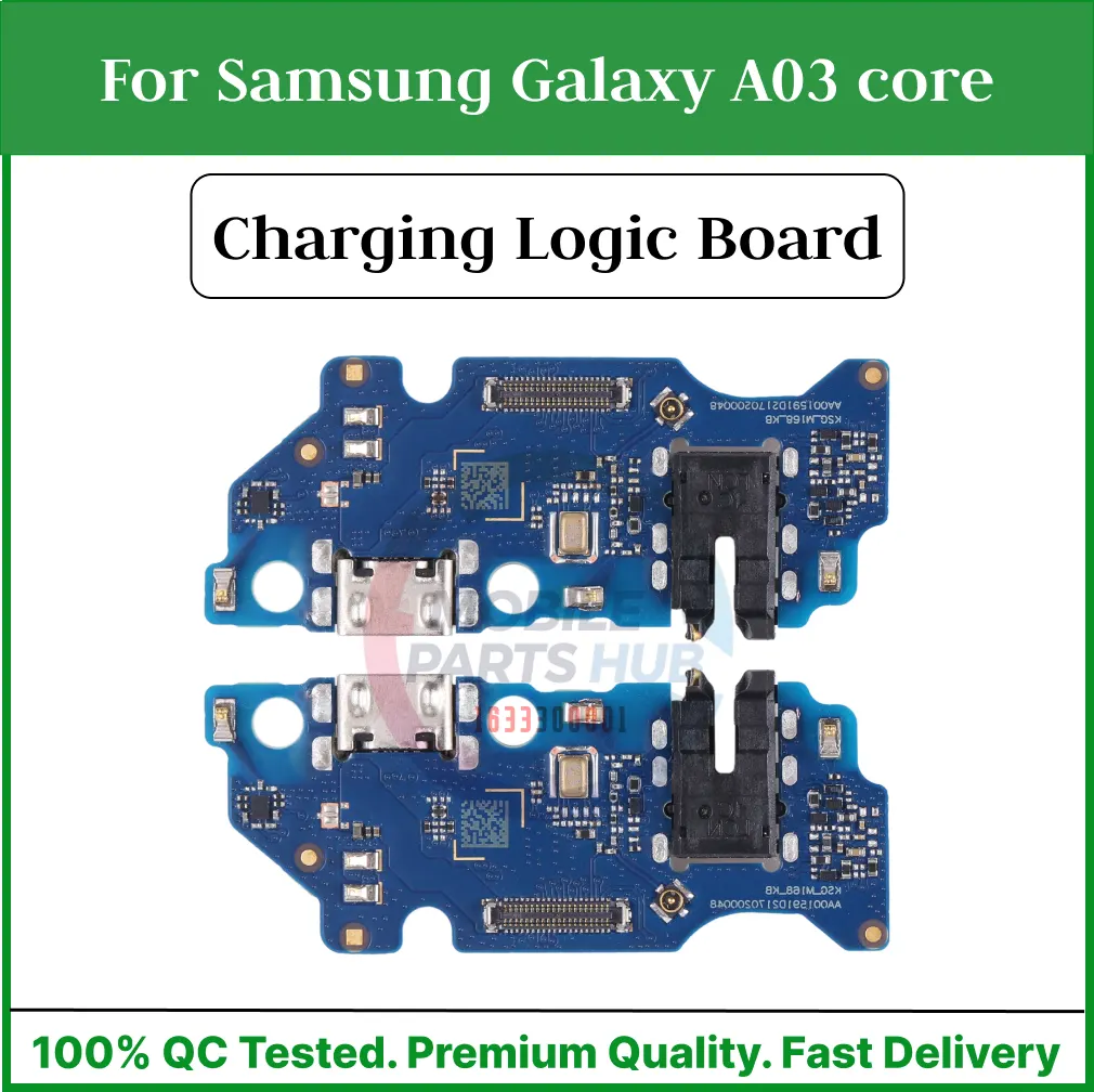Charging Logic Board For Samsung Galaxy A03 core Charging Port For (M2003J6B2G) USB Plug PCB Dock Connector Replacement Parts Charging Port Parts Price in Bangladesh - Mobile.com.bd