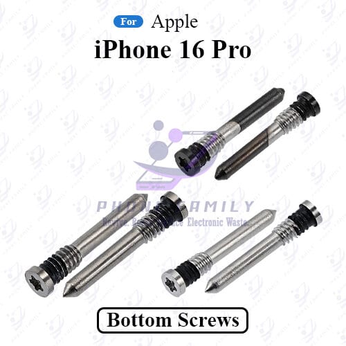 For Apple iPhone 16 Pro New Bottom Screw Pentalobe Dock Connector Screw Replacemnt Parts Charging Logic Board Price in Bangladesh - Mobile.com.bd