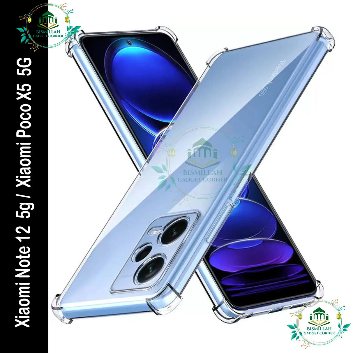 Transparent back cover For Xiaomi Note 12 5g / Xiaomi Poco X5 5G Luxury transparent Protect Back Cover Soft Case
