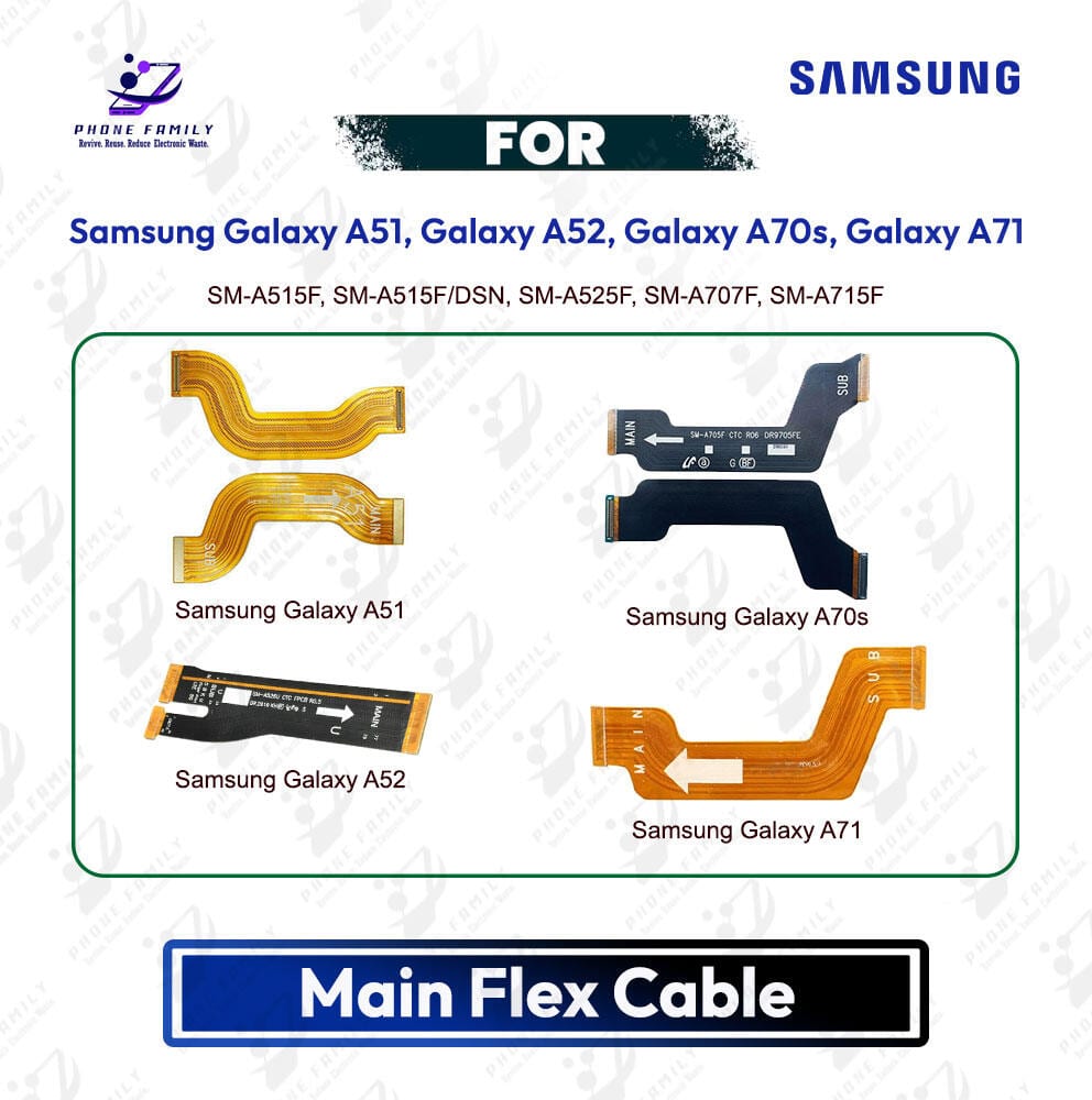 Samsung Galaxy A51, Galaxy A52, Galaxy A70s, Galaxy A71 Main Board Motherboard Connector Flex Cable PCB Board Repair Spare Part Replacement - Price in Bangladesh