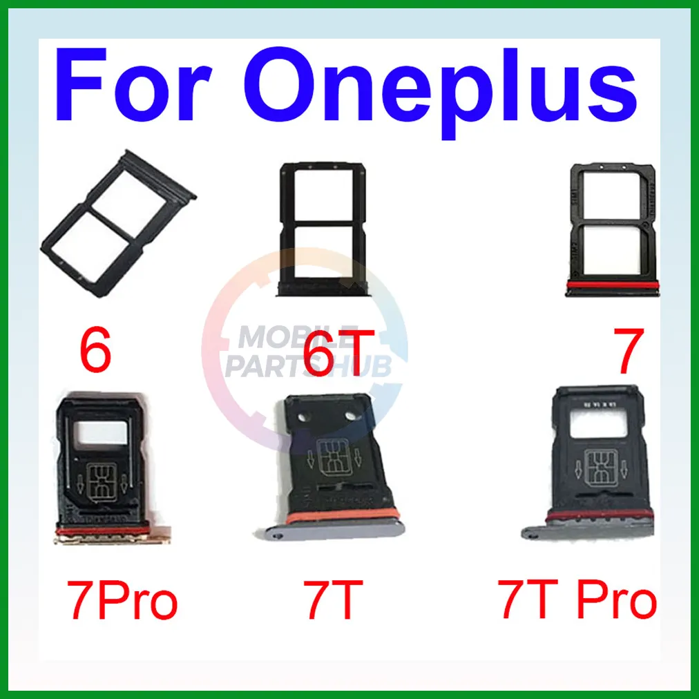 For OnePlus 6/6T,OnePlus 7/7Pro,7T/7T Pro Single / Dual Nano Sim Card Tray Holder Sim Adaptor With Free Sim Ejector Pin Replacement Part - Price in Bangladesh