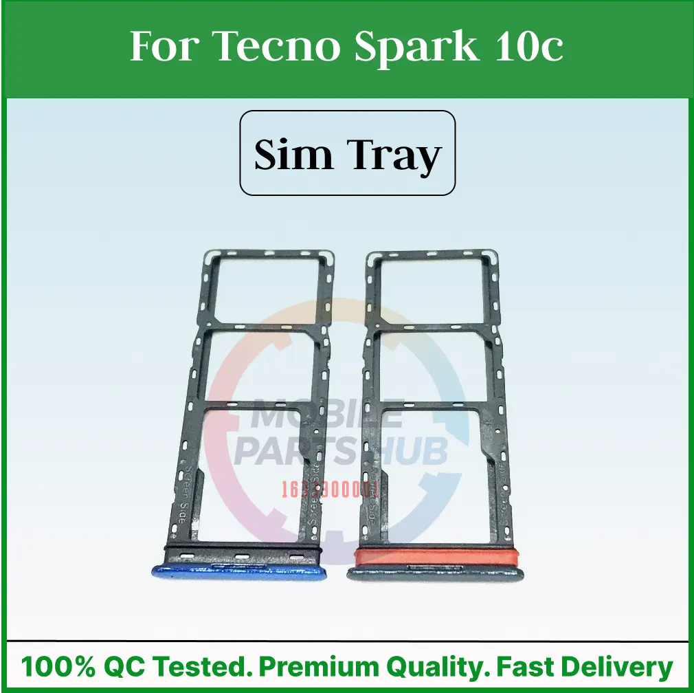 Tecno Spark 10c Sim Tray Micro SD Card Slot with Sim Ejector Pin Replacement Part Sim Trays & Ejector Pins Price in Bangladesh - Mobile.com.bd