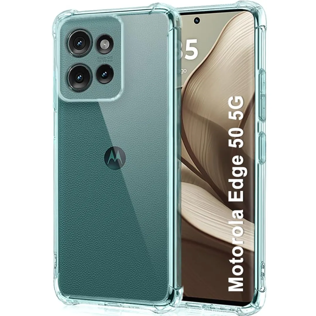 Motorola Edge 50 Pro / Edge 50 / Edge 50 Fusion / Moto G96 / Moto G85 5G Premium Silicone Case Crystal Clear Soft Tpu Ultra-Thin Transparent Flexible Protective Mobile Phone Back Cover