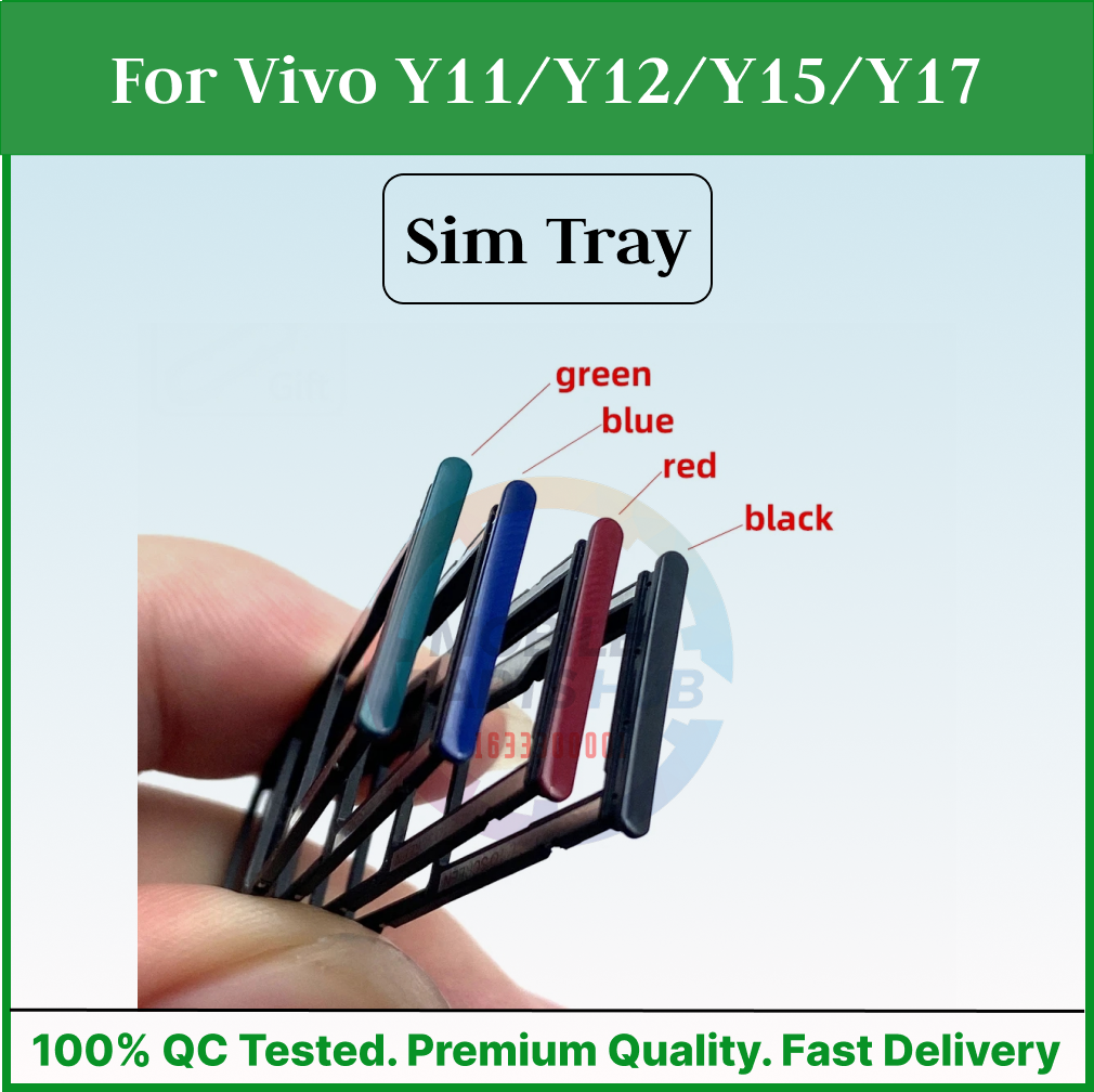 Vivo Y11/Y12/Y15/Y17 Sim Tray Micro SD Card Slot with Sim Ejector Pin Replacement Part Mobile Parts & Accessories Price in Bangladesh - Mobile.com.bd