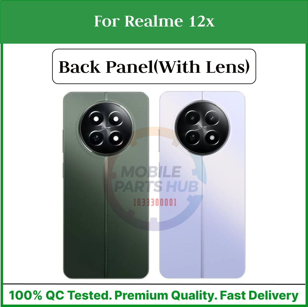 Realme 12x Back Panel/Backshell/ Casing + With Camera Lens + Side Buttons With Logo-All Colors Available Mobile Parts & Accessories Price in Bangladesh - Mobile.com.bd