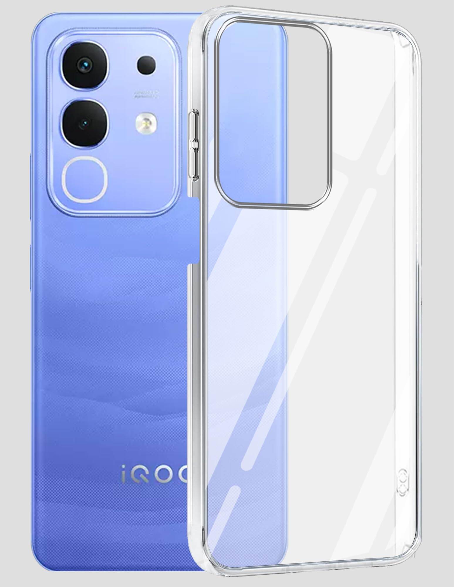 Anti Yellow Clear Back Cover Case for IQOO Z10X With Full Camera Protection