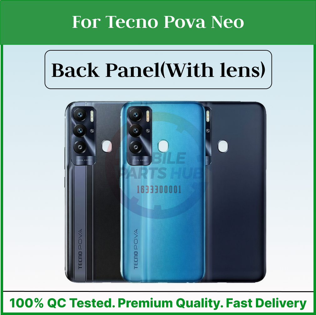 For Tecno Pova Neo Back Panel/Backshell/ Casing +Camera lens + Side Button With Logo-All Colors Available Mobile Parts & Accessories Price in Bangladesh - Mobile.com.bd