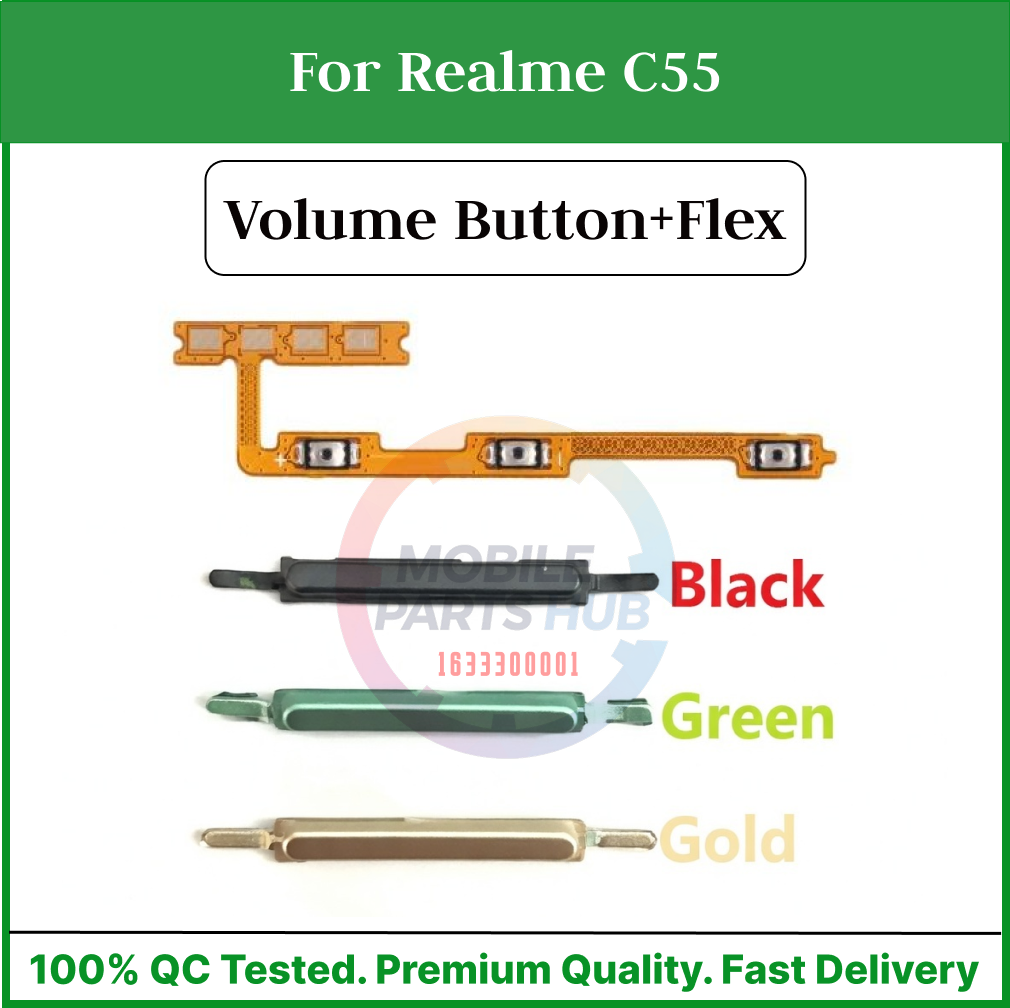 Realme C55 Side Volume Up Down Buttons +Flex Cable Replacement Parts Mobile Parts & Accessories Price in Bangladesh - Mobile.com.bd