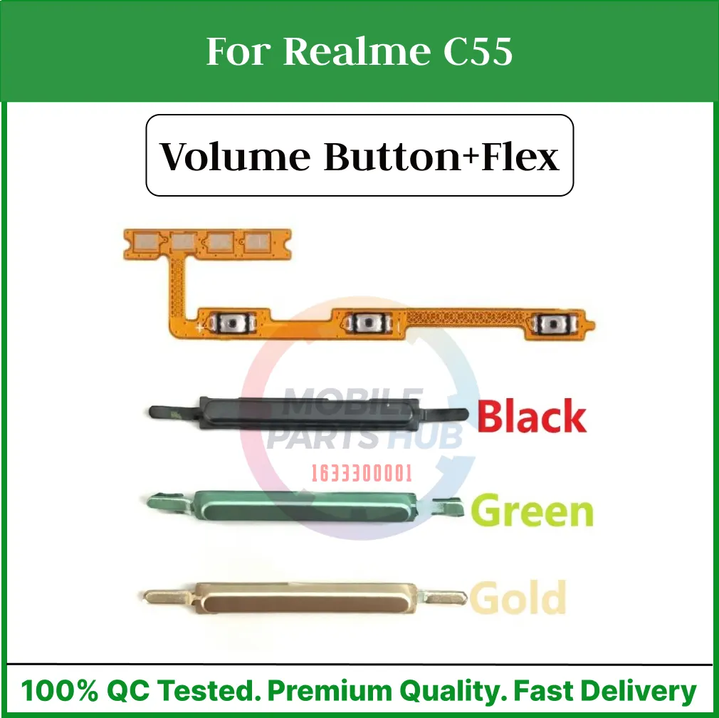 Realme C55 Side Volume Up Down Buttons +Flex Cable Replacement Parts Flex Cables Price in Bangladesh - Mobile.com.bd