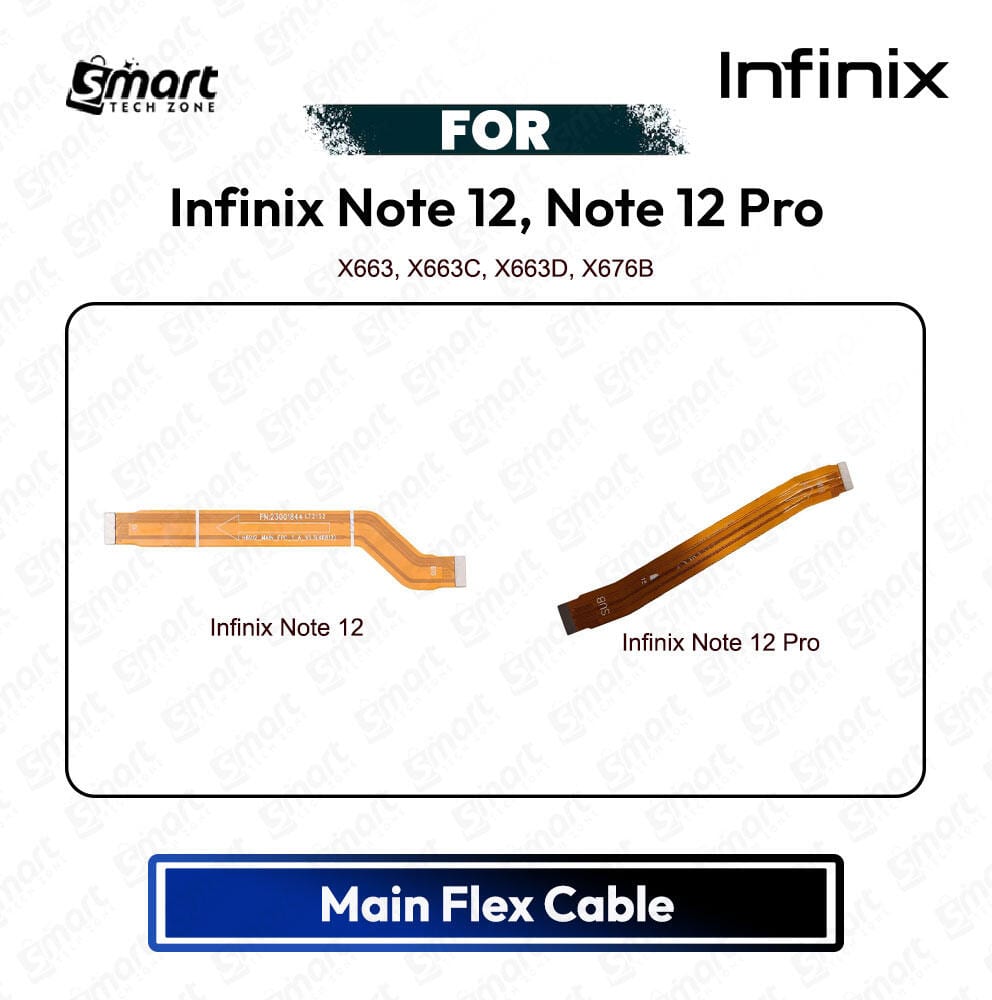 Infinix Note 12, Note 12 Pro Main Board Motherboard Connector Flex Cable PCB Board Repair Spare Part Replacement | X663, X663C, X663D, X676B - Price in Bangladesh