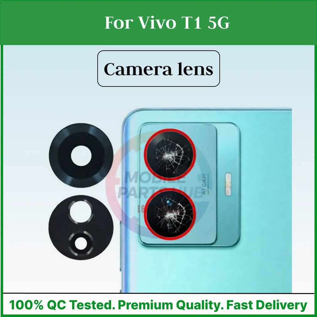 Camera Main Glass Lens for Vivo T1 5G  Replacement Part (Not Tempered Camera Glass Protector) Mobile Parts & Accessories Price in Bangladesh - Mobile.com.bd