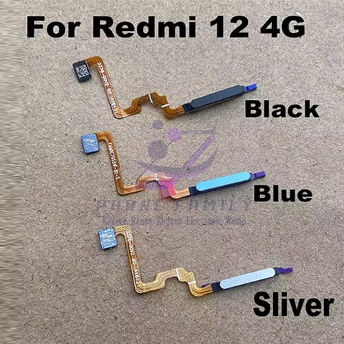 For Xiaomi Redmi 12 4G Fingerprint Sensor with Flex Cable - Price in Bangladesh