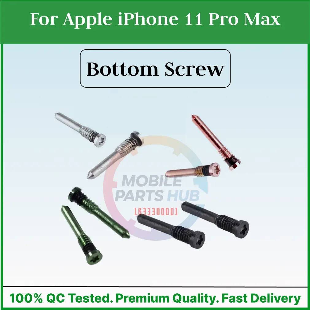For Apple iPhone 11 Pro Max New Bottom Screw Pentalobe Dock Connector Screw Replacemnt Parts Mobile Parts & Accessories Price in Bangladesh - Mobile.com.bd