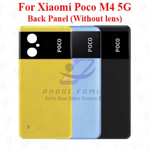 For Xiaomi Poco M4 5G Back Panel/Backshell/ Casing + Side Button With Logo-All Colors Available Price in Bangladesh - Mobile.com.bd