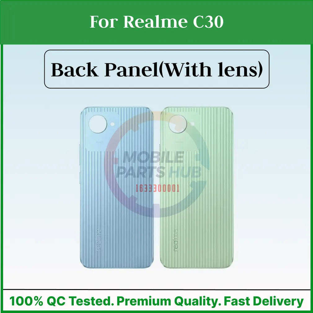 For Realme C30  Back Panel/Backshell/ Casing + Camera Lens With Logo-All Colors Available Back Panels & Housings Price in Bangladesh - Mobile.com.bd