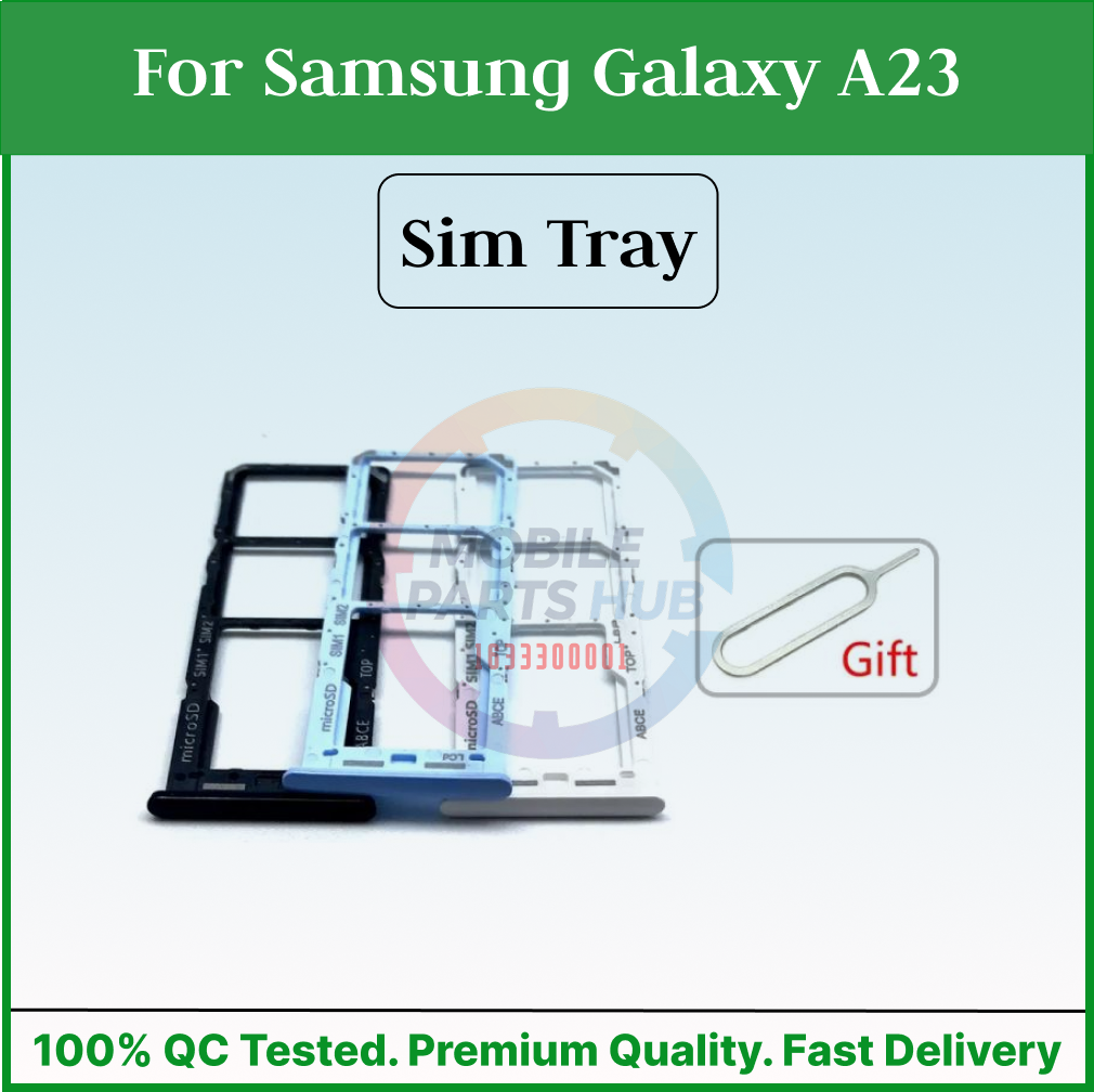 Samsung Galaxy A23 Sim Tray Micro SD Card Slot with Sim Ejector Pin Replacement Part Mobile Parts & Accessories Price in Bangladesh - Mobile.com.bd