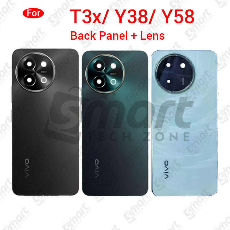 Vivo For Vivo T3x Y38 Y58 Back Panel/ Backshell/ Camera Lens Casing Logo-All Colors Available Back Panels & Housings Price in Bangladesh - Mobile.com.bd