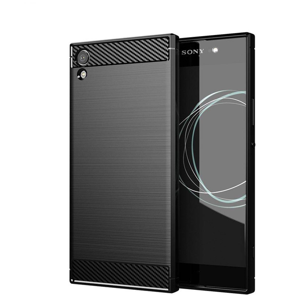 Carbon Fiber Bumper Phone Case Sony Xperia XA1 Ultra Back Cover Coque Shockproof Protective - Price in Bangladesh