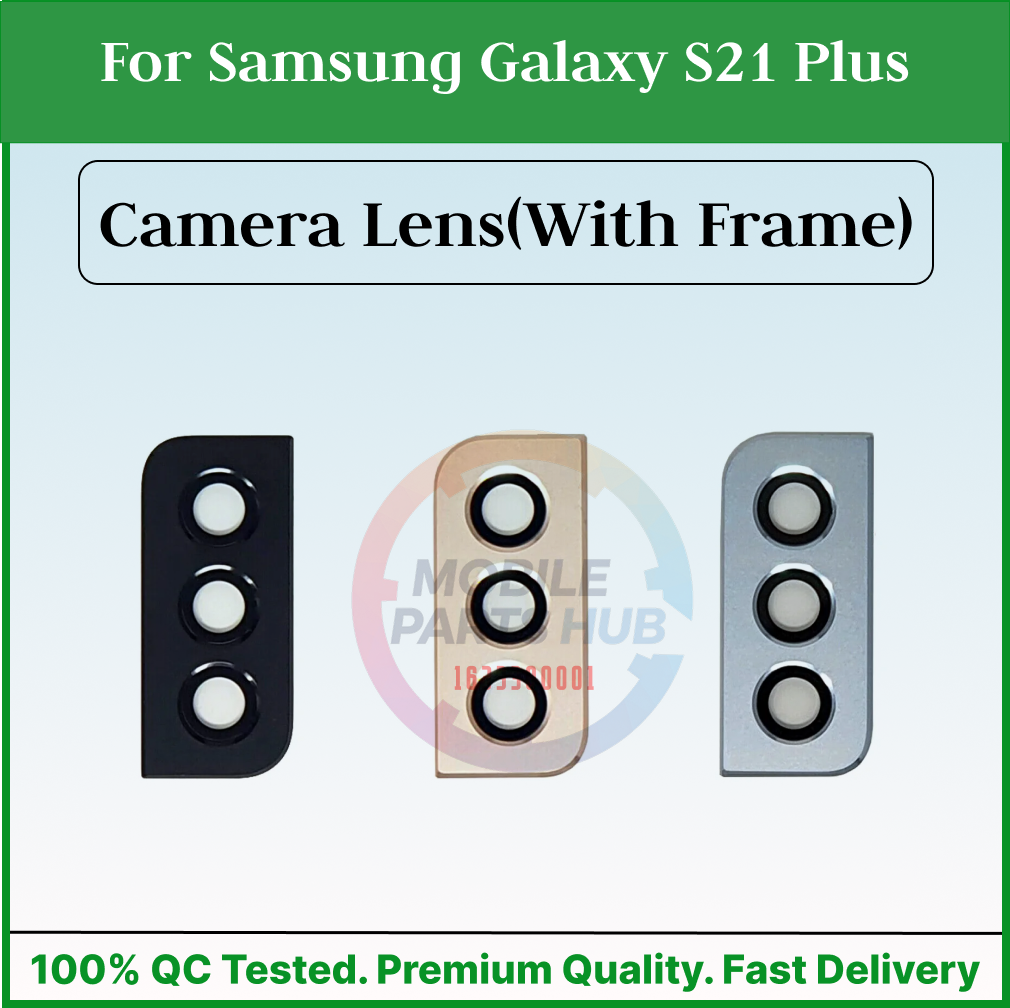For Samsung Galaxy S21 Plus Camera Main Glass Lens With Frame Replacement Part (Not Tempered Camera Glass Protector) Mobile Parts & Accessories Price in Bangladesh - Mobile.com.bd