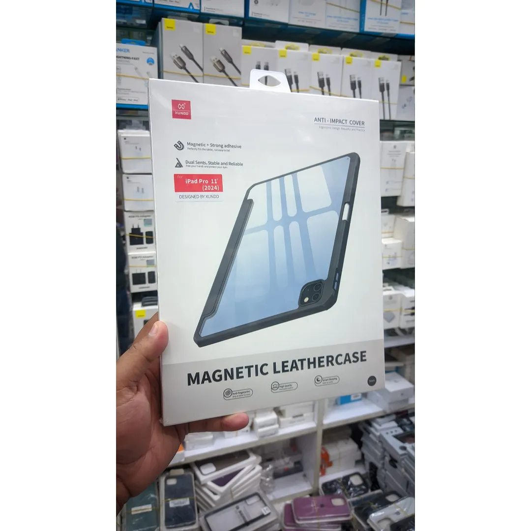Xundd Protective Tablet Cover For Apple Ipad Pro 11-Inch M4 2024 Magnetic Leather Case Transparent Shockproof Back Case Cover, Model: A2837 (Global), A3006 (China) Phone Cases & Covers Price in Bangladesh - Mobile.com.bd