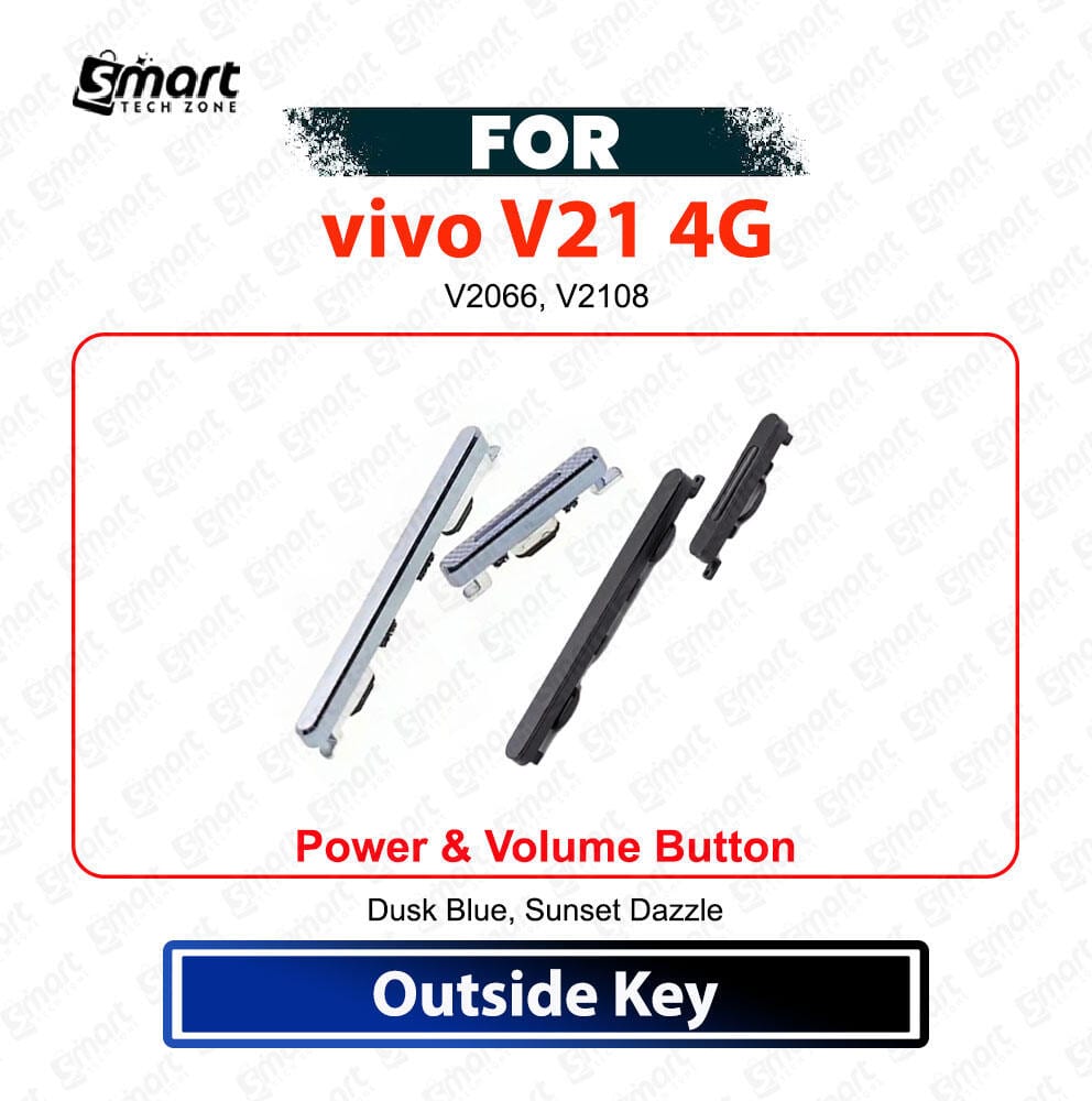 Vivo V21 4G Power On Off Switch Button Side Volume Up Down Buttons Replacement Repair Spare Part For V2066, V2108 - Price in Bangladesh