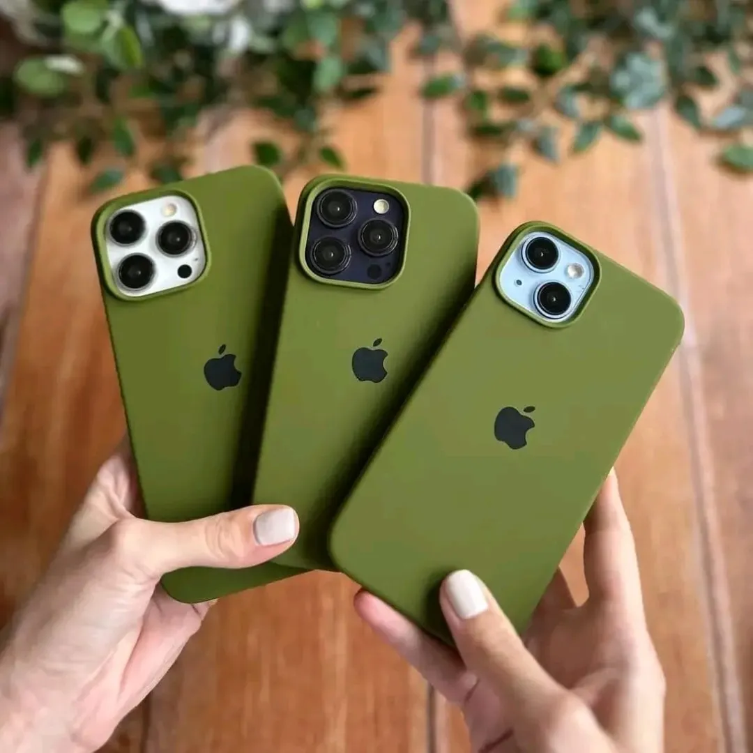 For Apple Iphone 6/6S/6S Plus/7/8/7+/8+/X/Xs/Xs Max/Xr/11/11 Pro/11 Pro Max/12/12 Pro/12 Pro Max/13/13 Pro/13 Pro Max/14/14 Pro/14 Plus/14 Pro Max/15/15 Pro/15 Pro Max Luxury Shockproof Liquid Silicone Case Back Cover Olive Color Phone Back Cover Phone Cases & Covers Price in Bangladesh - Mobile.com.bd