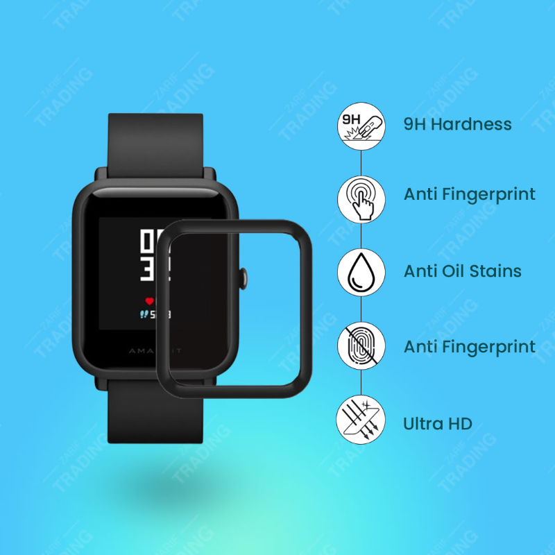 Amazfit Bip Screen Protector HD Clear Ultra Thin PMMA Full Coverage Scratch Resistant Fingerprint Resistant Screen Protectors Price in Bangladesh - Mobile.com.bd