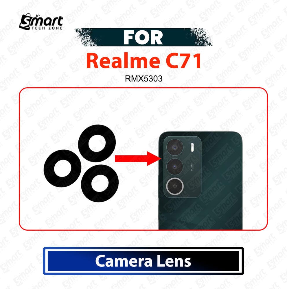 Realme C71 Rear Camera Glass Lens Cover - Main Back Camera Lens Replacement Repair Spare Parts (RMX5303) - Price in Bangladesh