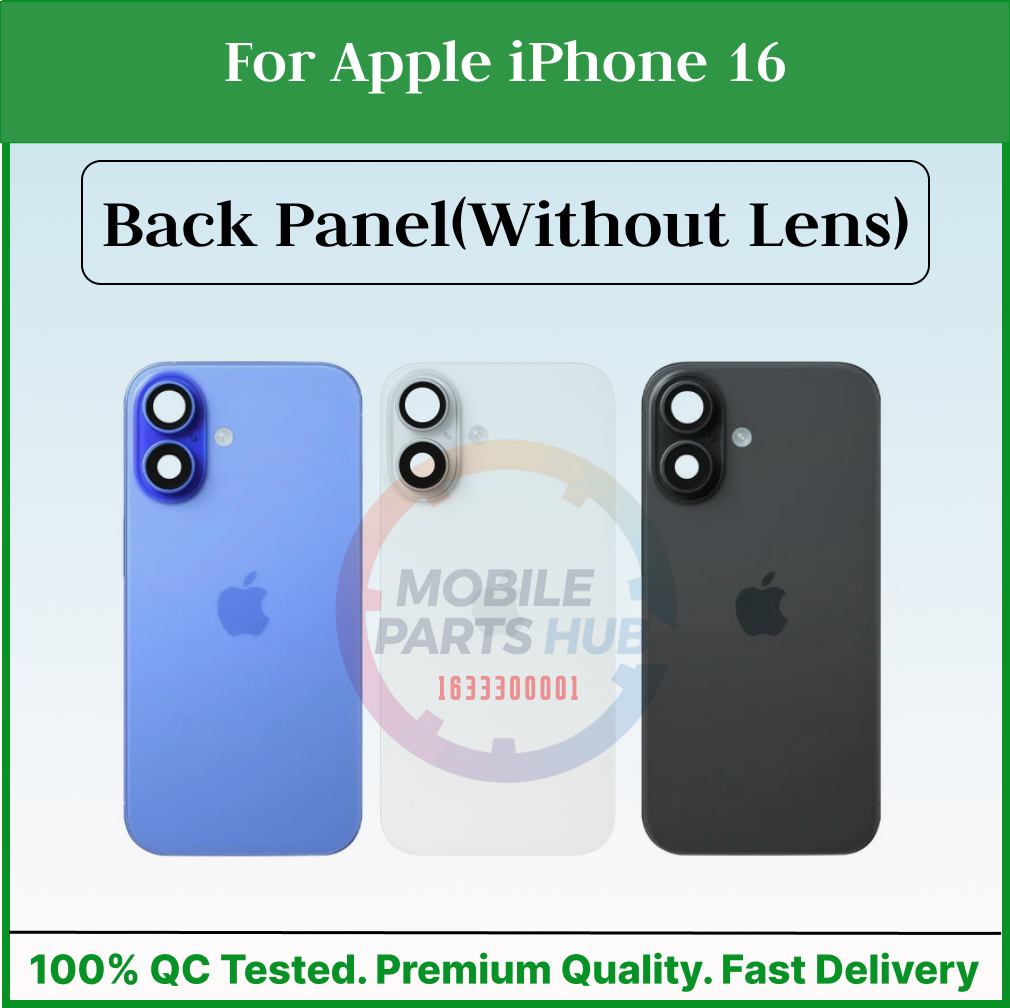 For Apple iPhone 16 Back Panel/Backshell/ Casing With Logo-All Colors Available Mobile Parts & Accessories Price in Bangladesh - Mobile.com.bd