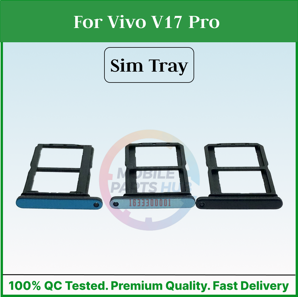 Vivo V17 Pro Sim Tray Micro SD Card Slot with Sim Ejector Pin Replacement Part