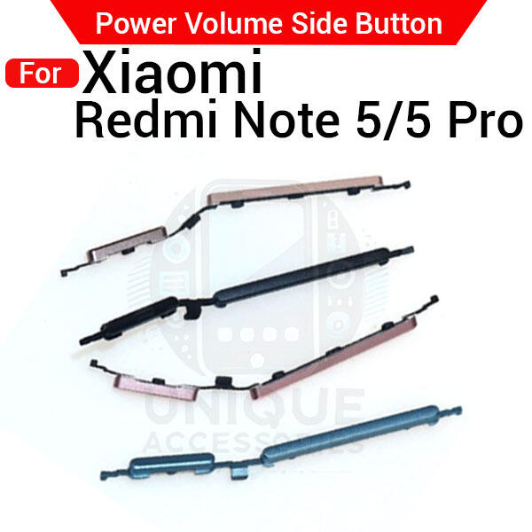 Xiaomi Compatible with Xiaomi Redmi Note 5 5 Pro External Side Buttons Power On Off + Volume Control Button Outside Side Keys Buttons & Key Parts Price in Bangladesh - Mobile.com.bd