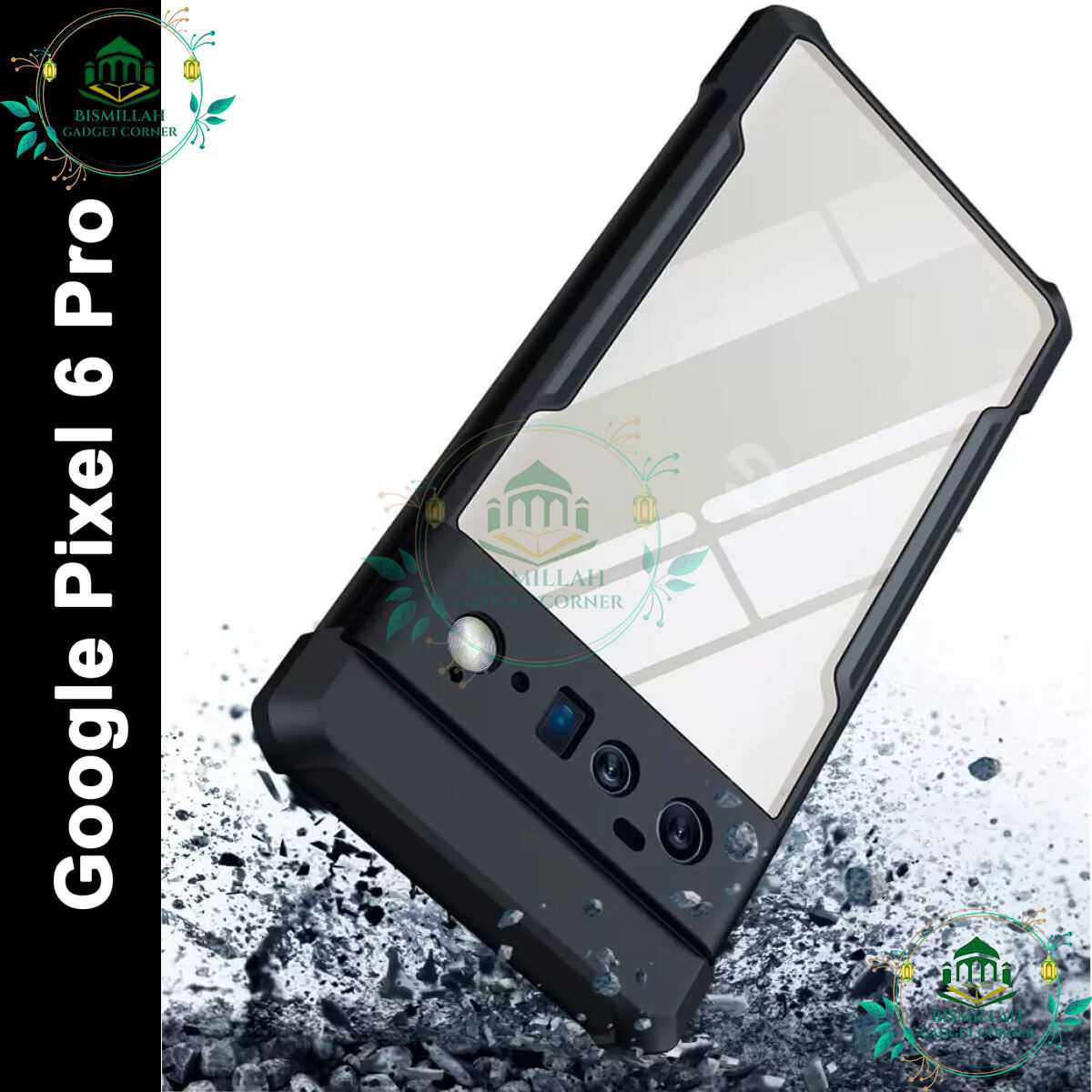 Xundd Back Cover for Google Pixel 6 Pro Transparent Hybrid Hard PC Back Bumper
