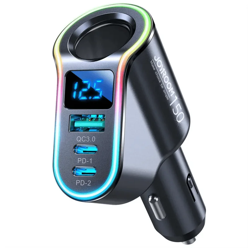 Joyroom JR-CL21 Cigarette Lighter 150W Car Charger Cable & Adapters Price in Bangladesh - Mobile.com.bd
