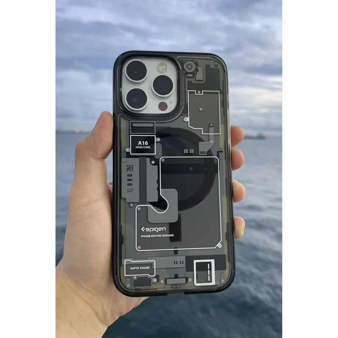 Spigen Ultra Hybrid Magfit Back Cover Case Compatible With Magsafe Designed For Iphone 13 Pro (Tpu + Poly Carbonate | Zero One)