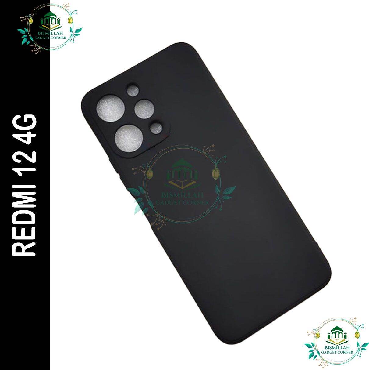 Premium Liquid Silicone Phone case for Xiaomi Redmi 12 4G Liquid Silicon Mobile Back Case Soft Silicone Phone Cover