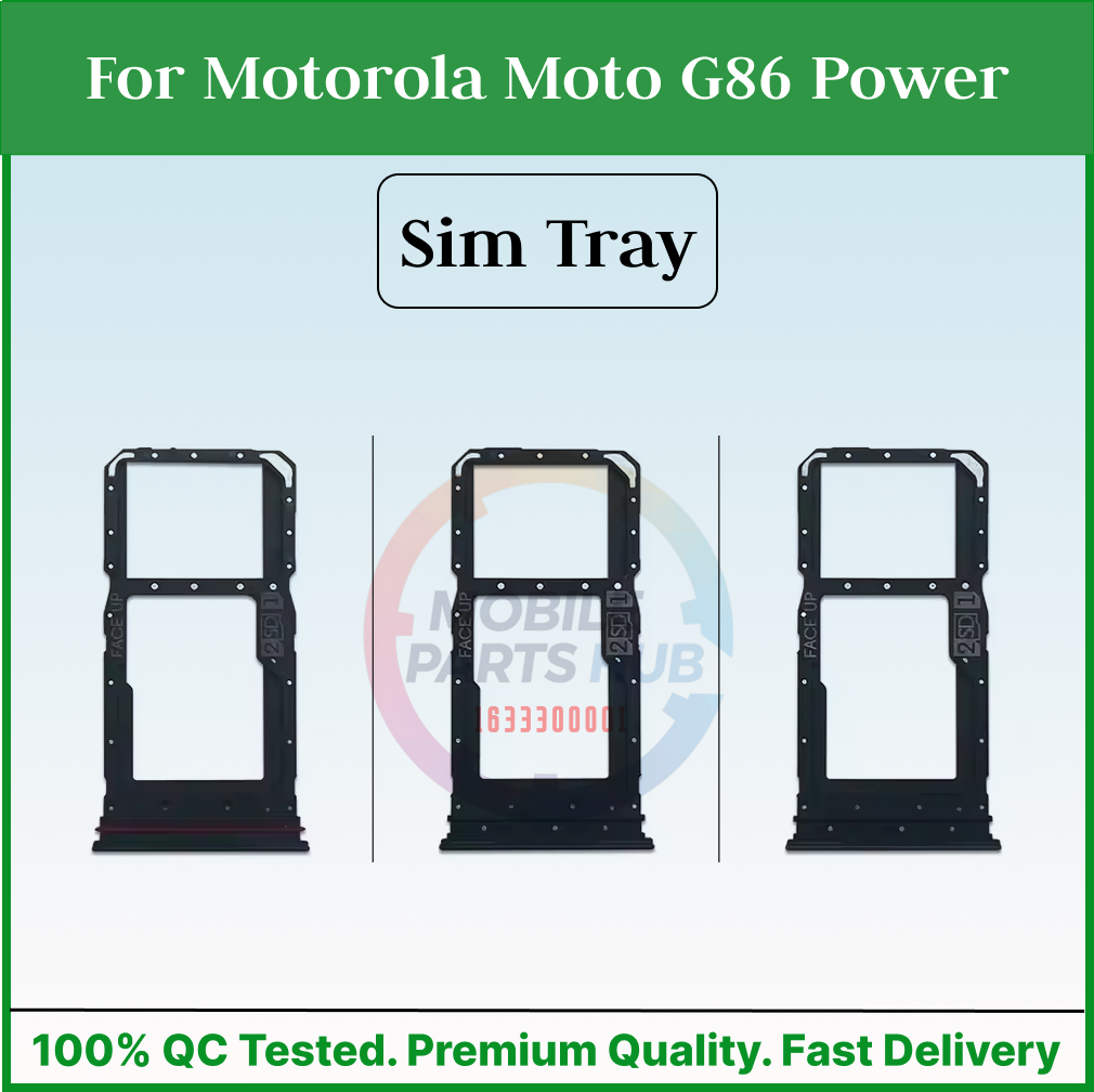 For Motorola Moto G86 Power Sim Tray Micro SD Card Slot with Sim Ejector Pin Replacement Parts Mobile Parts & Accessories Price in Bangladesh - Mobile.com.bd