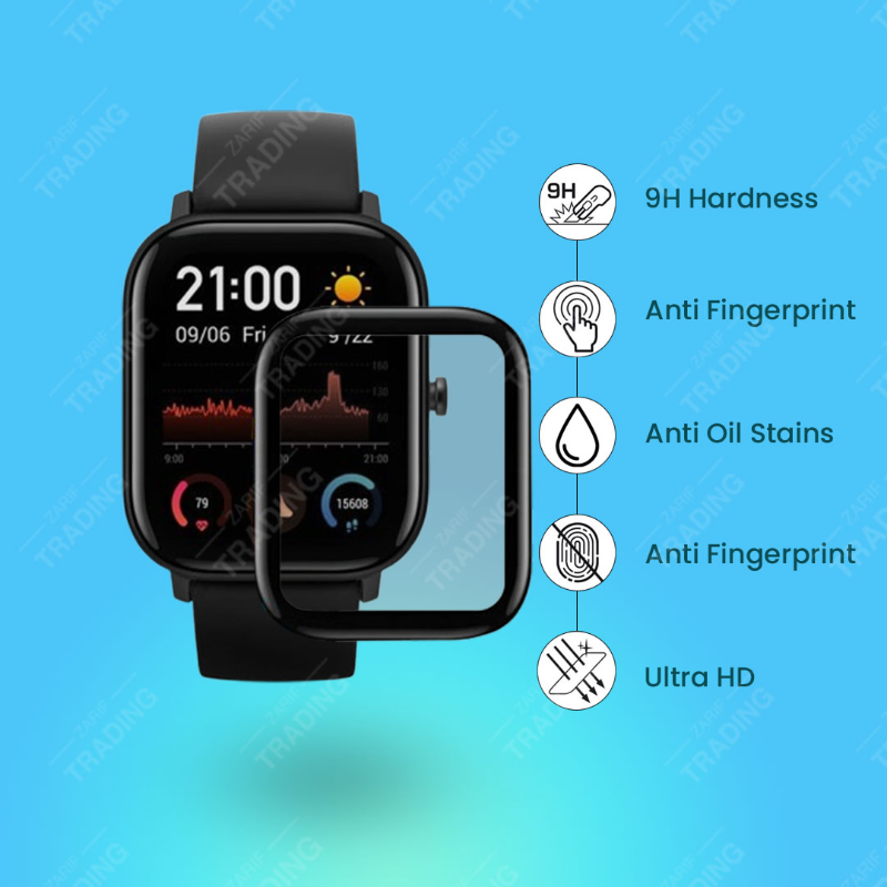 Amazfit GTS Screen Protector HD Clear Ultra Thin PMMA Full Coverage Scratch Resistant Fingerprint Resistant Screen Protectors Price in Bangladesh - Mobile.com.bd