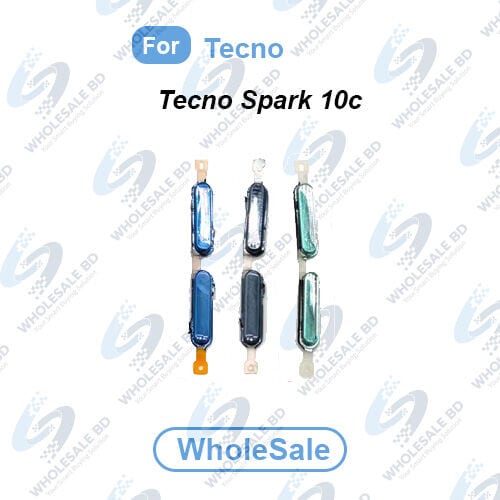 Power Volume Out Side Key Side Button For Tecno Spark 10c (KI5k) External Volume Button + Power ON OFF (Wholesale) - Price in Bangladesh