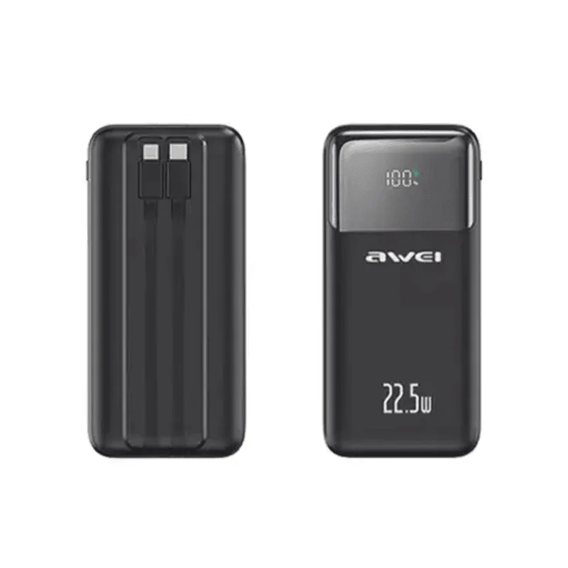 Awei P106K 10000mAh 22.5w Multi Output Power Bank Powerbank Price in Bangladesh - Mobile.com.bd