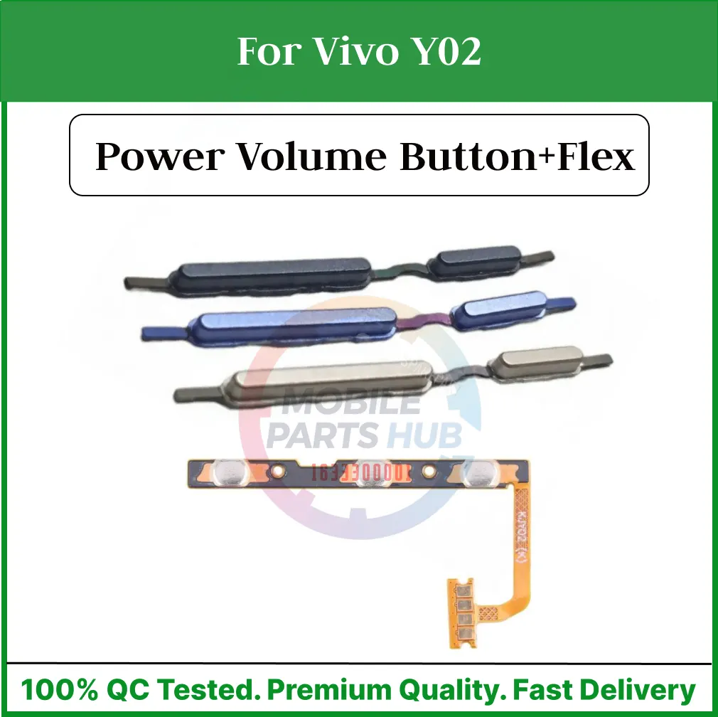 Vivo Y02 Power on / off Switch Button Side Volume Up Down Buttons +Flex Cable Replacement Parts Flex Cables Price in Bangladesh - Mobile.com.bd