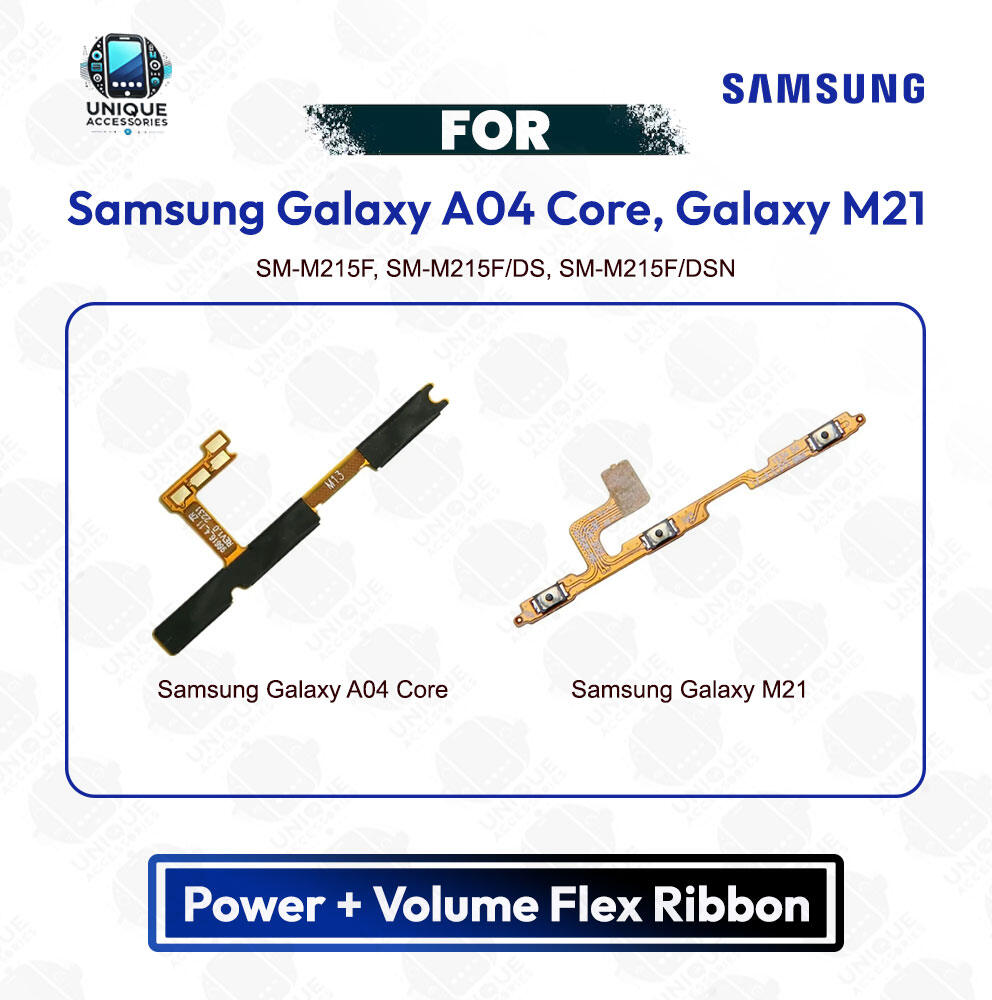Samsung Galaxy A04 Core, Galaxy M21 Power Button Volume/On Off Key Flex Cable Replacement Parts Flex Cables Price in Bangladesh - Mobile.com.bd