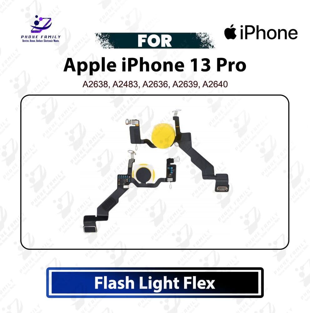 Apple iPhone 13 Pro LED Flash Light & Back Camera Microphone Flex Cable - Rear Camera Flash Ribbon Repair Spare Part - Price in Bangladesh