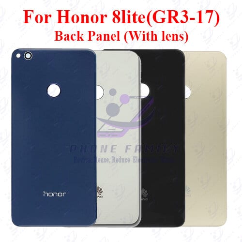 For Honor 8lite / GR3-2017 Back Panel/Backshell/ Casing + Camera lens With Logo-All Colors Available Price in Bangladesh - Mobile.com.bd